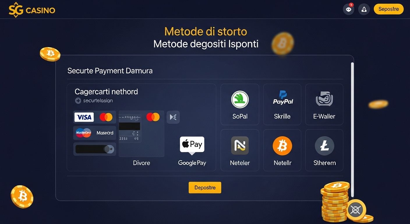 Metodi di deposito disponibili safe casino payments